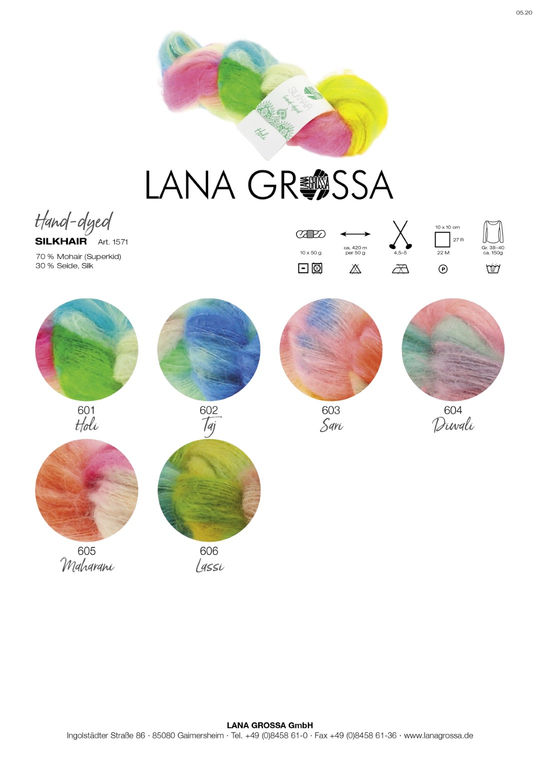 Artikelbild 2 des Artikels “Lana Grossa Silkhair Hand-dyed “