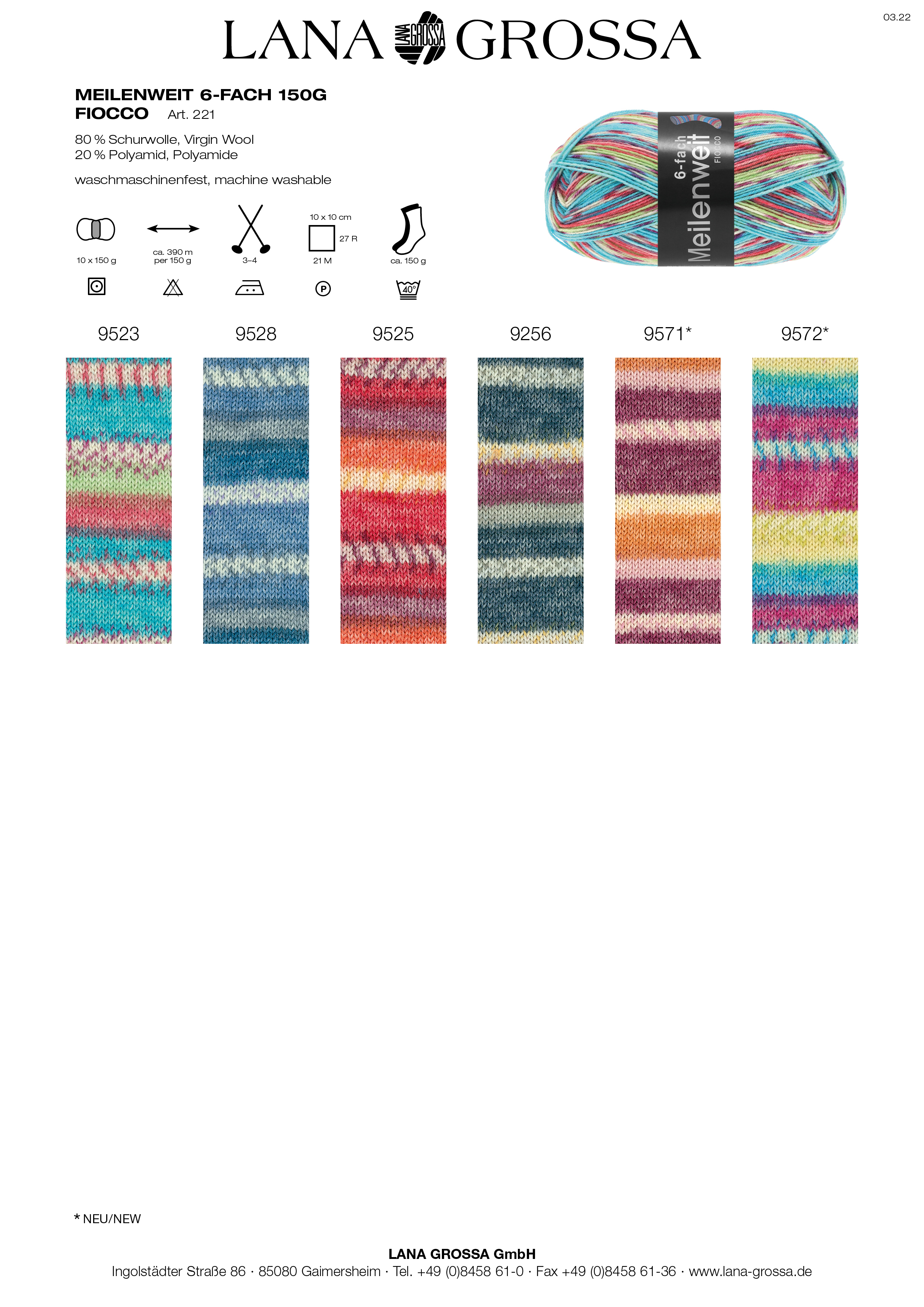 Artikelbild 2 des Artikels “MEILENWEIT 6-fach 150g SPEZIAL print “