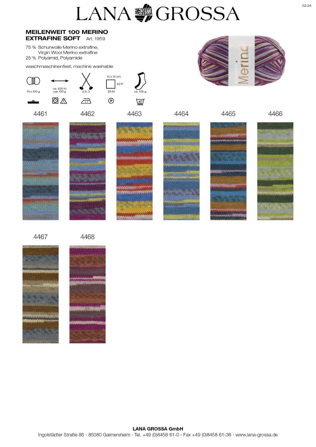 Artikelbild 2 des Artikels “MEILENWEIT 100g Merino Extrafine Soft “