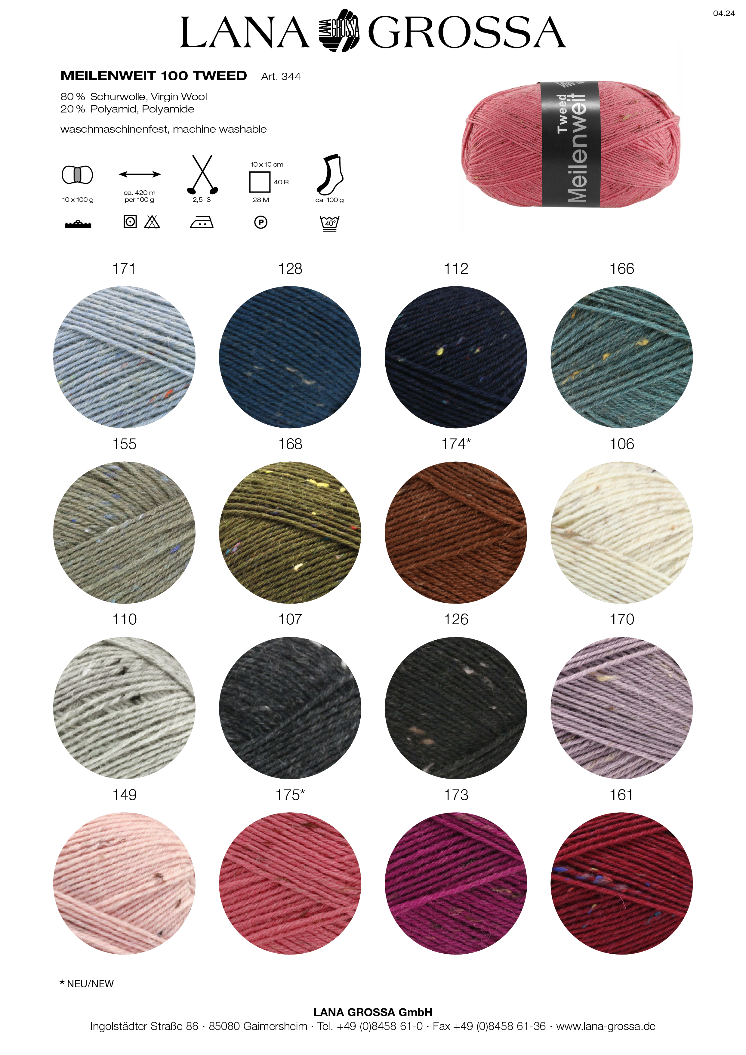 Artikelbild 2 des Artikels “MEILENWEIT 100g Tweed “
