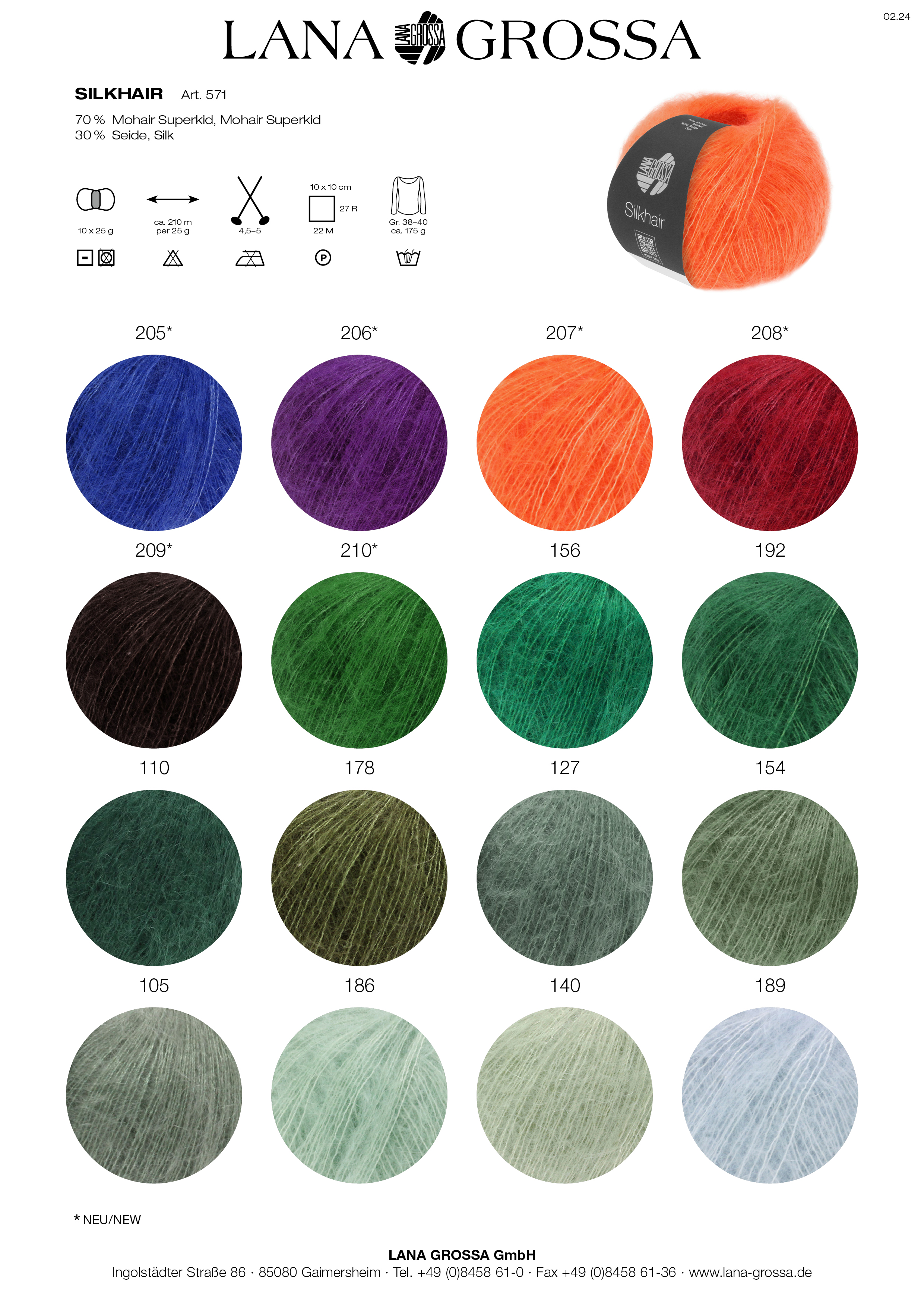 Artikelbild 2 des Artikels “Lana Grossa Silkhair “