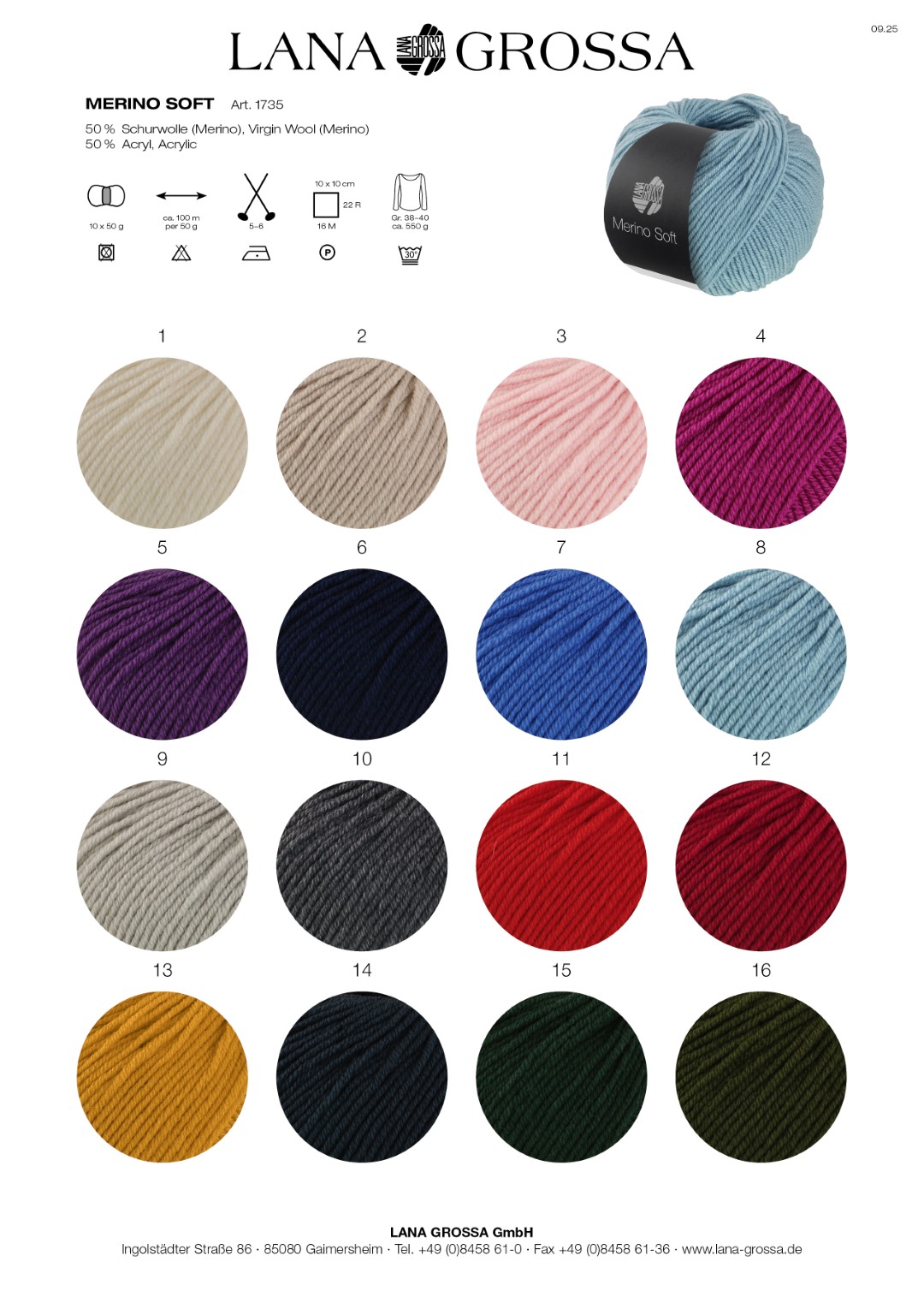 Artikelbild 2 des Artikels “Lana Grossa Merino Soft “