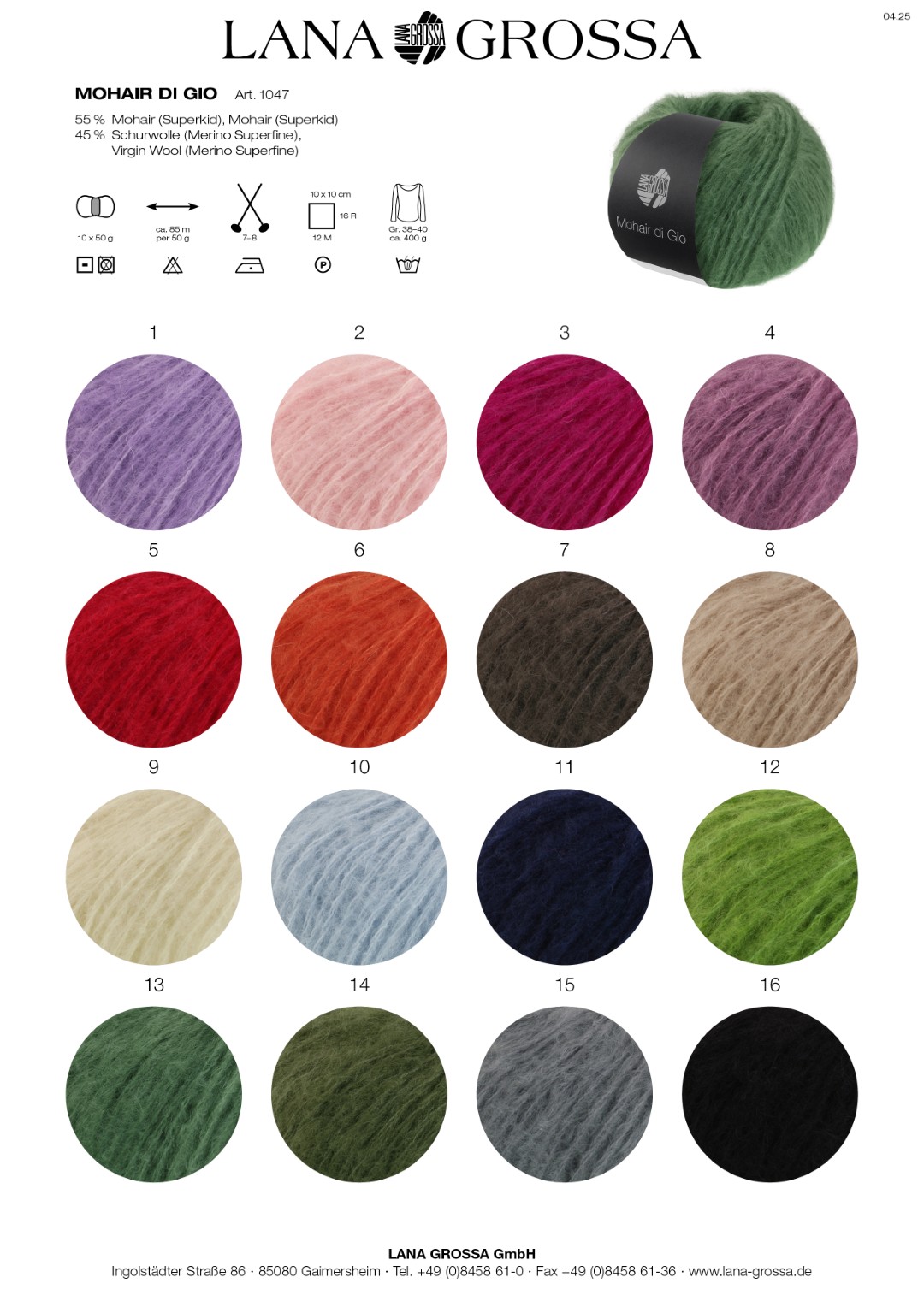 Artikelbild 2 des Artikels “Lana Grossa Mohair di Gio “