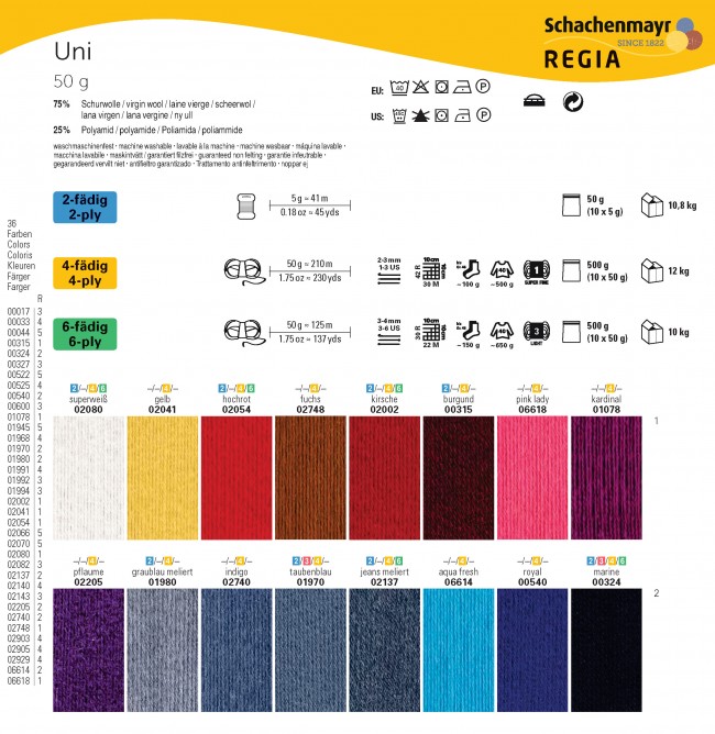 Artikelbild 2 des Artikels “REGIA 2-fädig Stopf- und Beilaufgarn “
