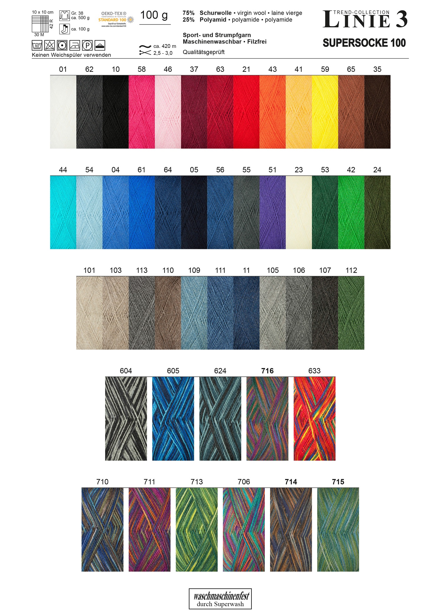 Artikelbild 2 des Artikels “ONline Linie 3 Supersocke 100 “