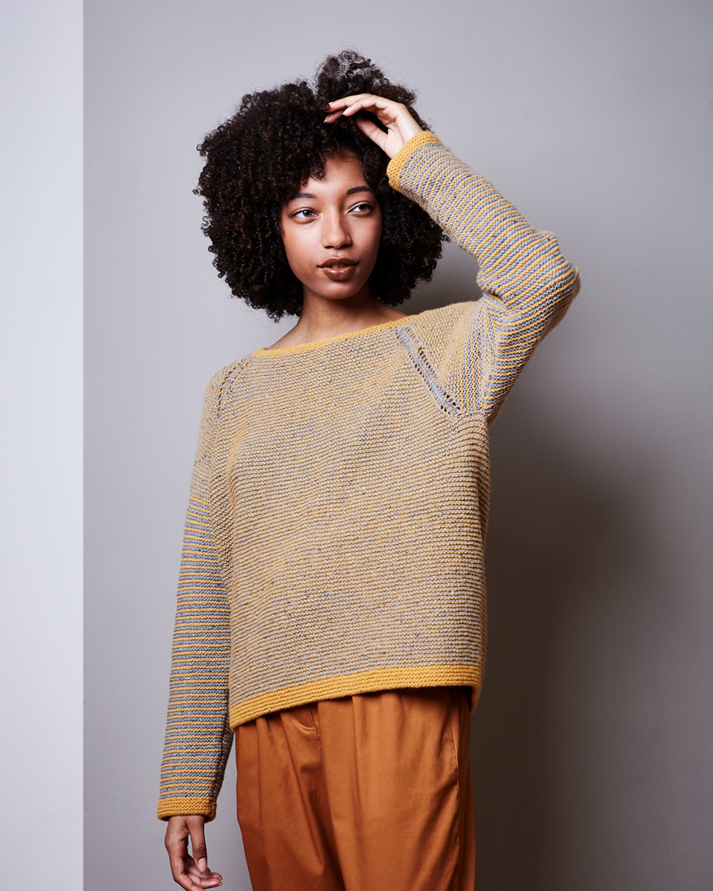 Artikelbild 2 des Artikels “Pullover im Ringelmix aus Como (Tweed) “