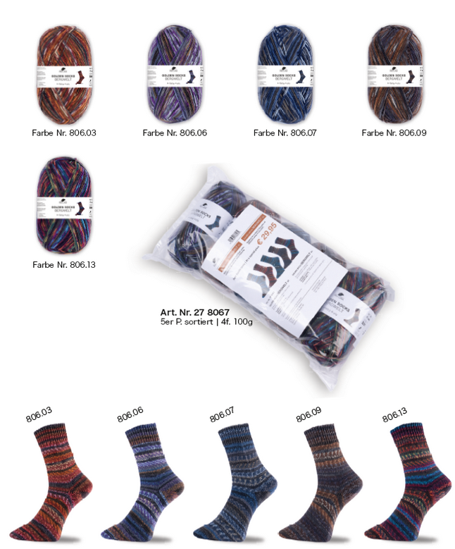 Artikelbild 2 des Artikels “Sortiment - Pro Lana Golden Socks 4-fach Bergwelt “