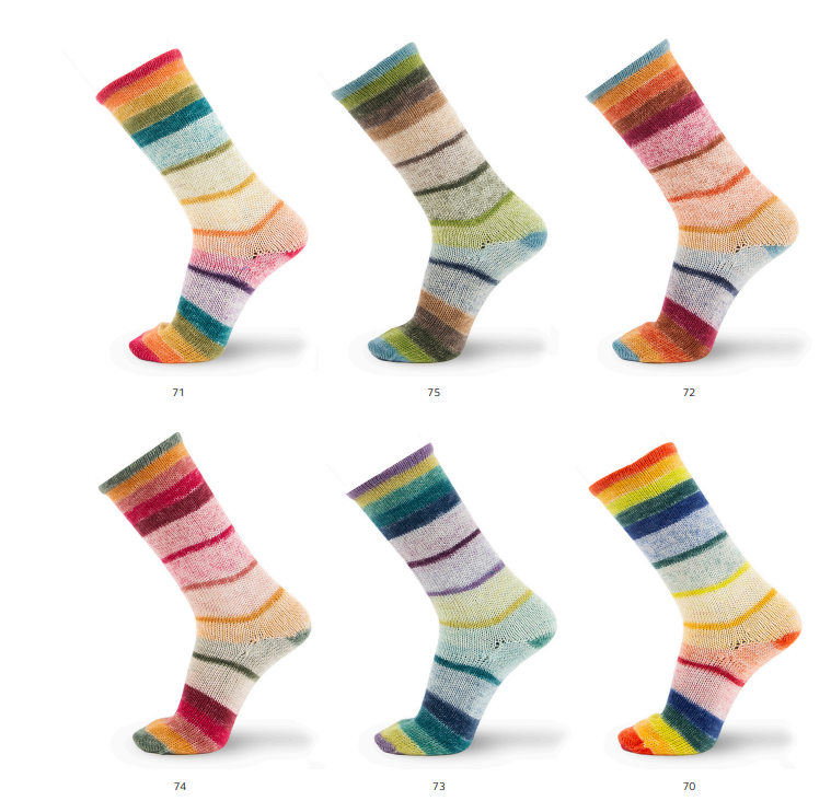 Artikelbild 2 des Artikels “Katia Concept Symmetric Socks & More: Illusion 4-fach “