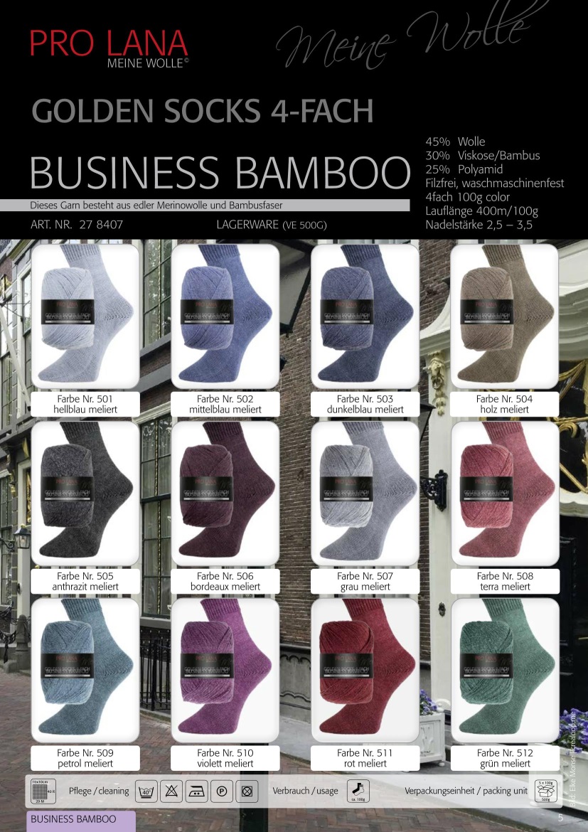 Artikelbild 2 des Artikels “Pro Lana Golden Socks Business Bamboo 4-fach “