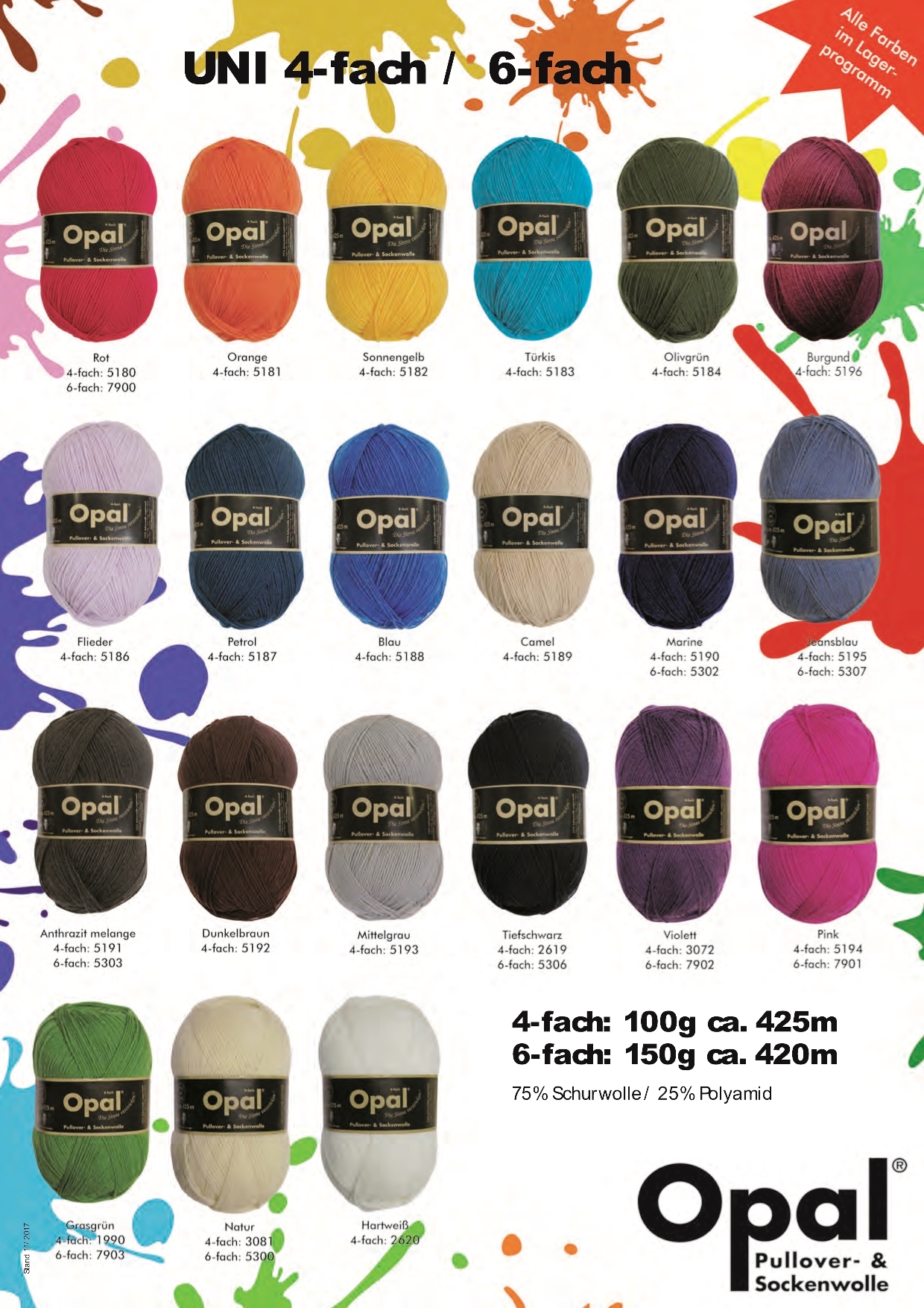 Artikelbild 2 des Artikels “OPAL 6-fach 150g Uni “