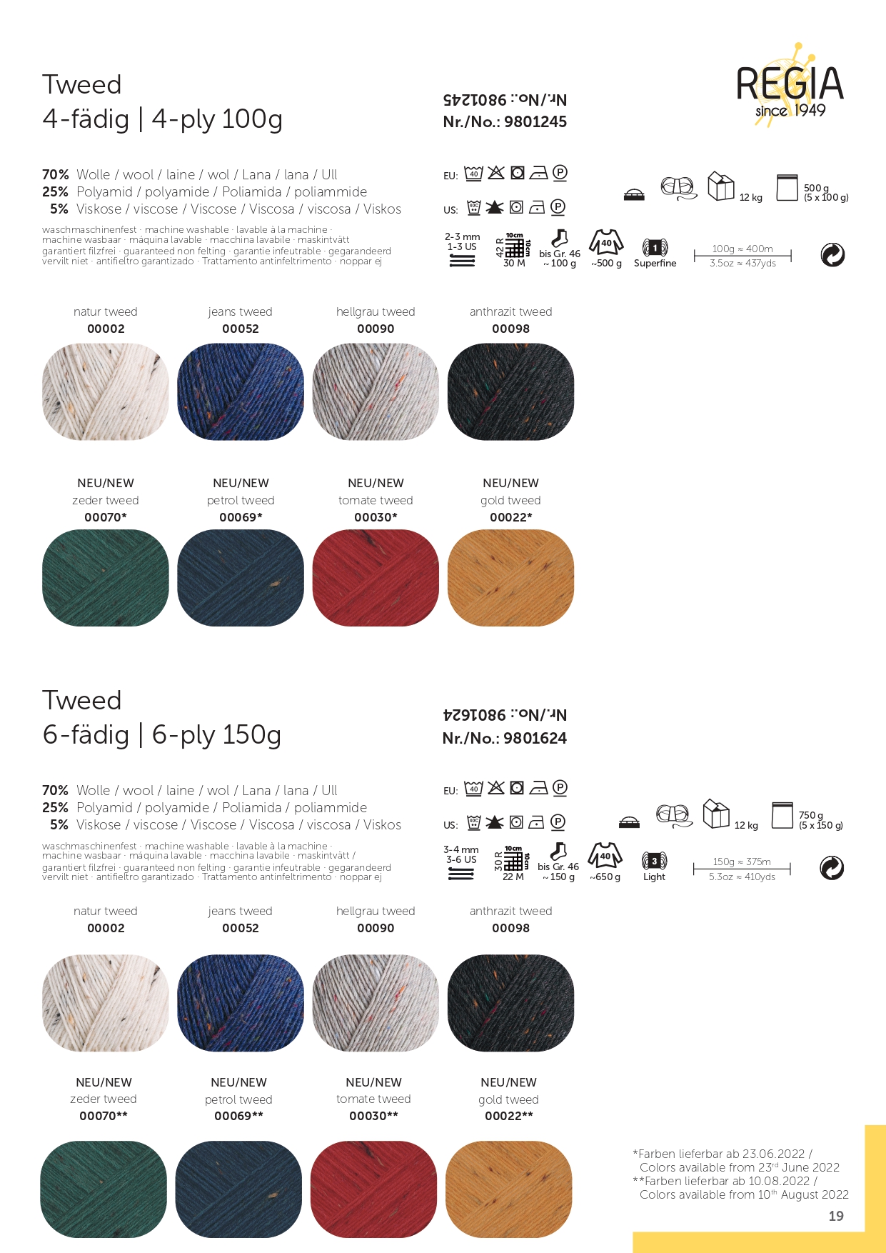 Artikelbild 2 des Artikels “REGIA 6-fach Tweed 150g “