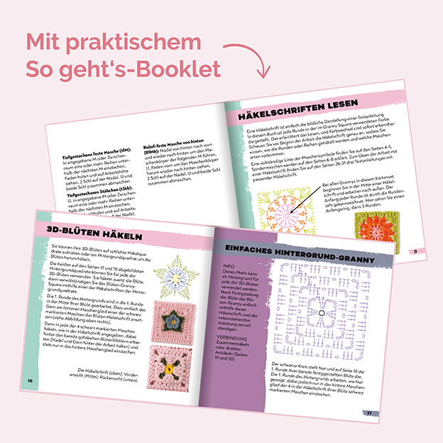Artikelbild 3 des Artikels “TOPP Granny Square Blumen Häkel-Karten “