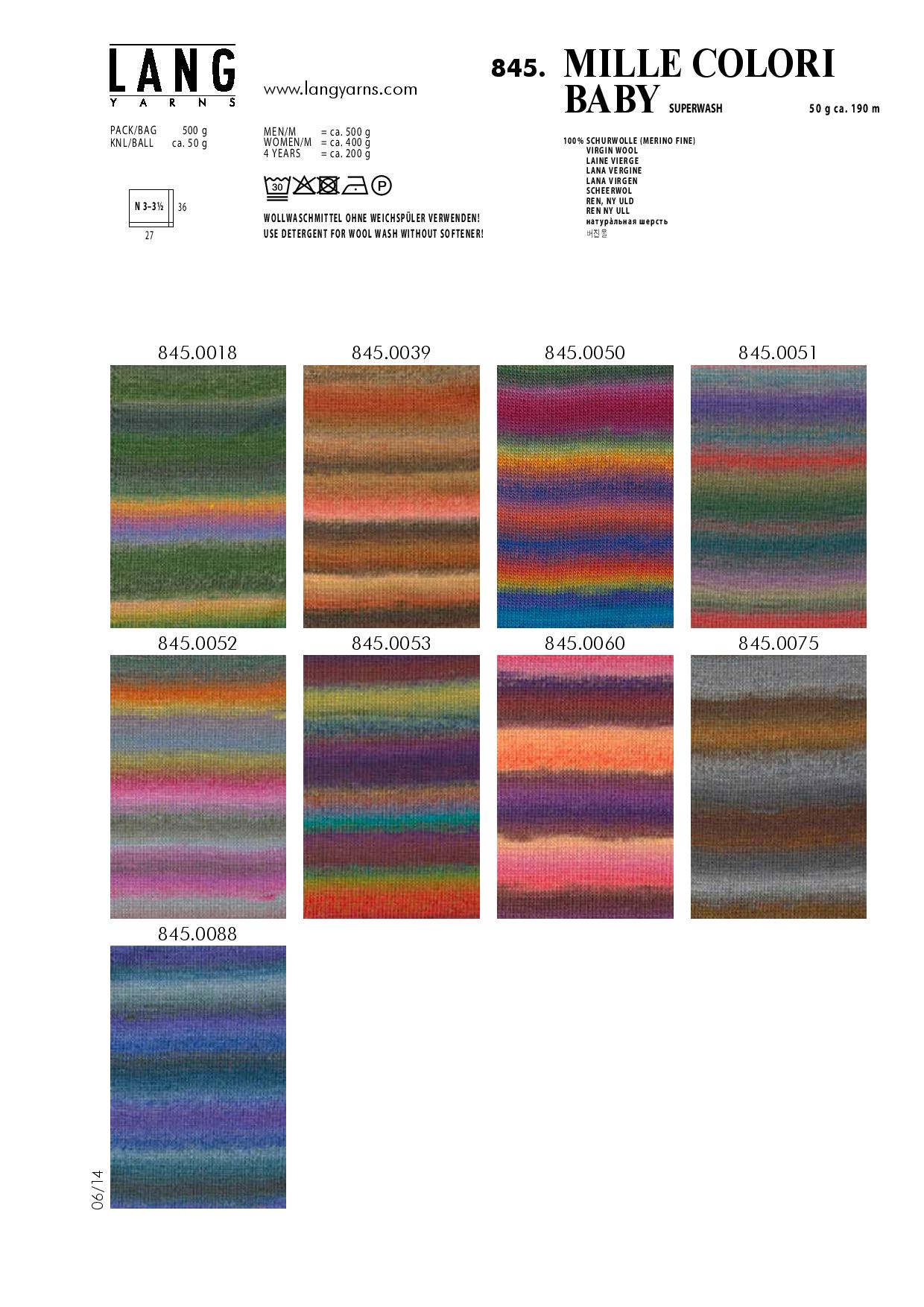 Artikelbild 3 des Artikels “Lang Yarns MILLE COLORI BABY “