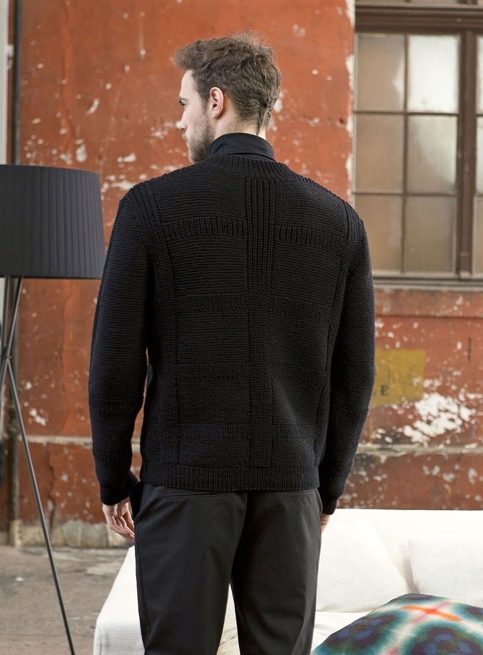 Artikelbild 3 des Artikels “Herrenpullover mit Quadraten aus Merino 120 “