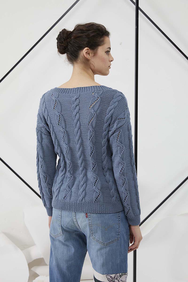 Artikelbild 3 des Artikels “Pullover mit Zopfmuster aus Soft Cotton “