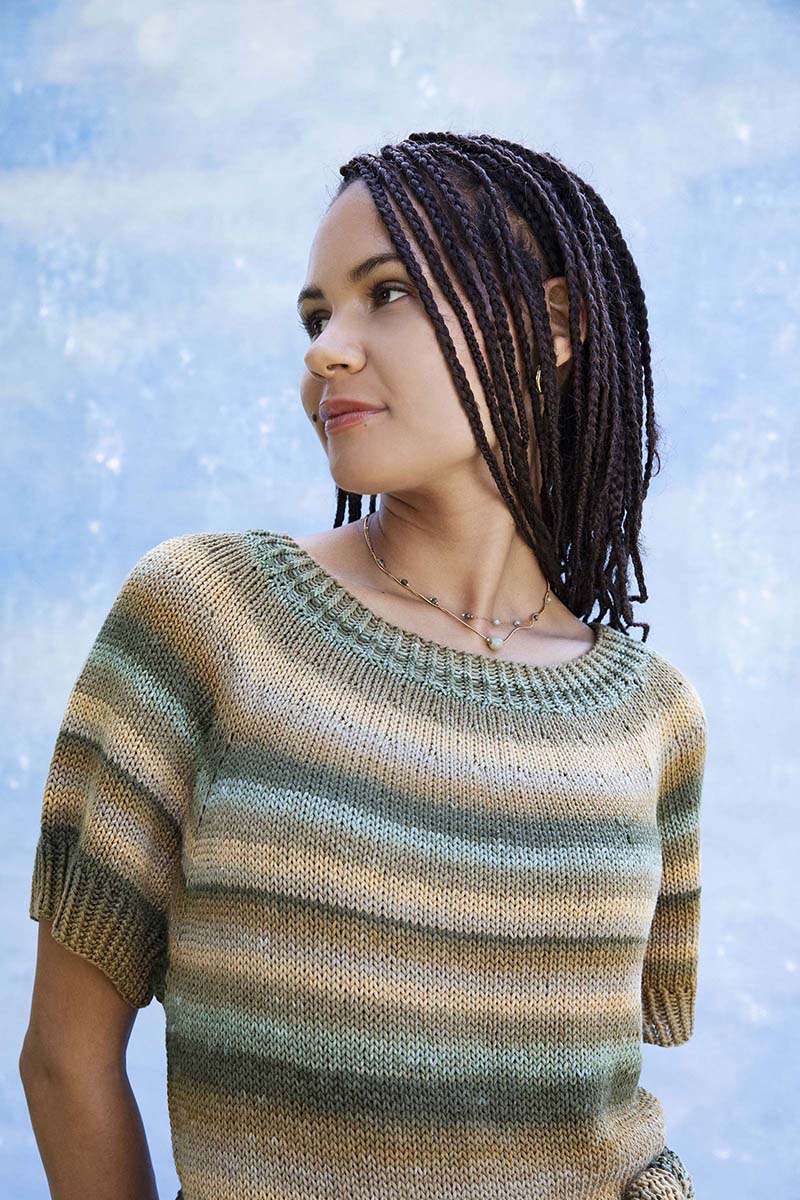 Artikelbild 3 des Artikels “Kurzarmpullover Top Down Romina aus Silk Color “