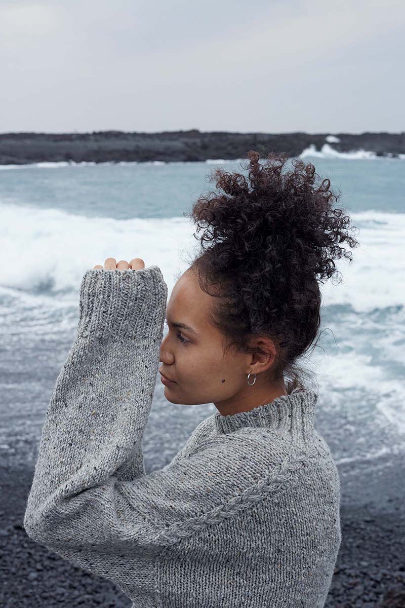 Artikelbild 3 des Artikels “Pullover Jenna aus Donegal Tweed 1143.0016 - hellgrün | M (600g)“