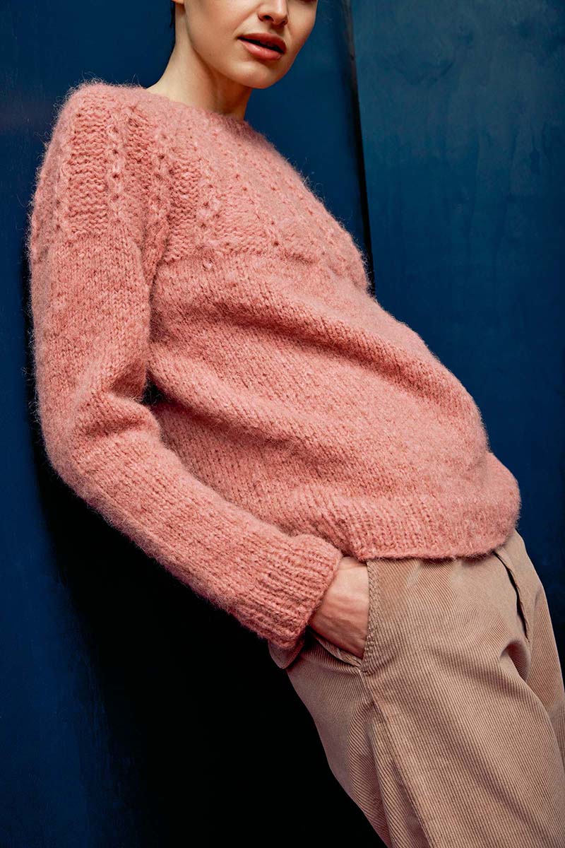 Artikelbild 3 des Artikels “Pullover Top Down Claire aus Baby Lama “