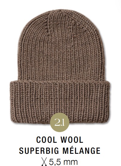 Artikelbild 3 des Artikels “Mütze Im Rippenmuster aus Cool Wool Superbig Mélange “