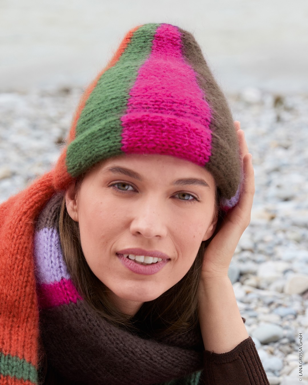 Artikelbild 3 des Artikels “Mütze Quergestrickt aus Mohair Di Gio & Glamour “