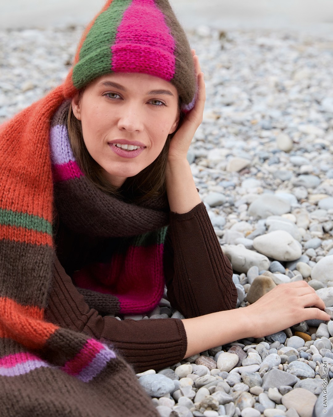 Artikelbild 3 des Artikels “Schal Mit Blockstreifen aus Mohair Di Gio & Glamour “