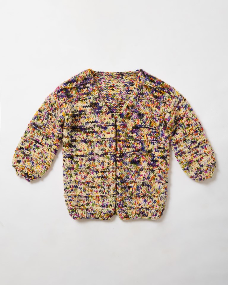 Artikelbild 3 des Artikels “Jacke Mit Querrippenmuster aus Confetti “