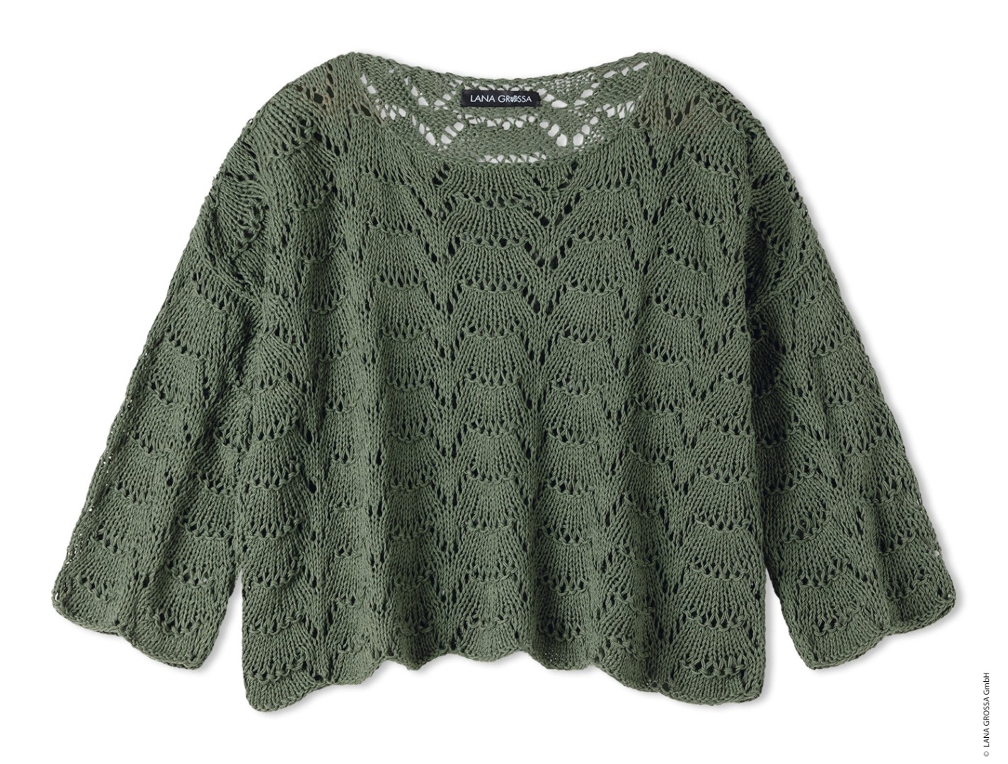 Artikelbild 3 des Artikels “Pullover Im Ajourmuster aus Linissimo “