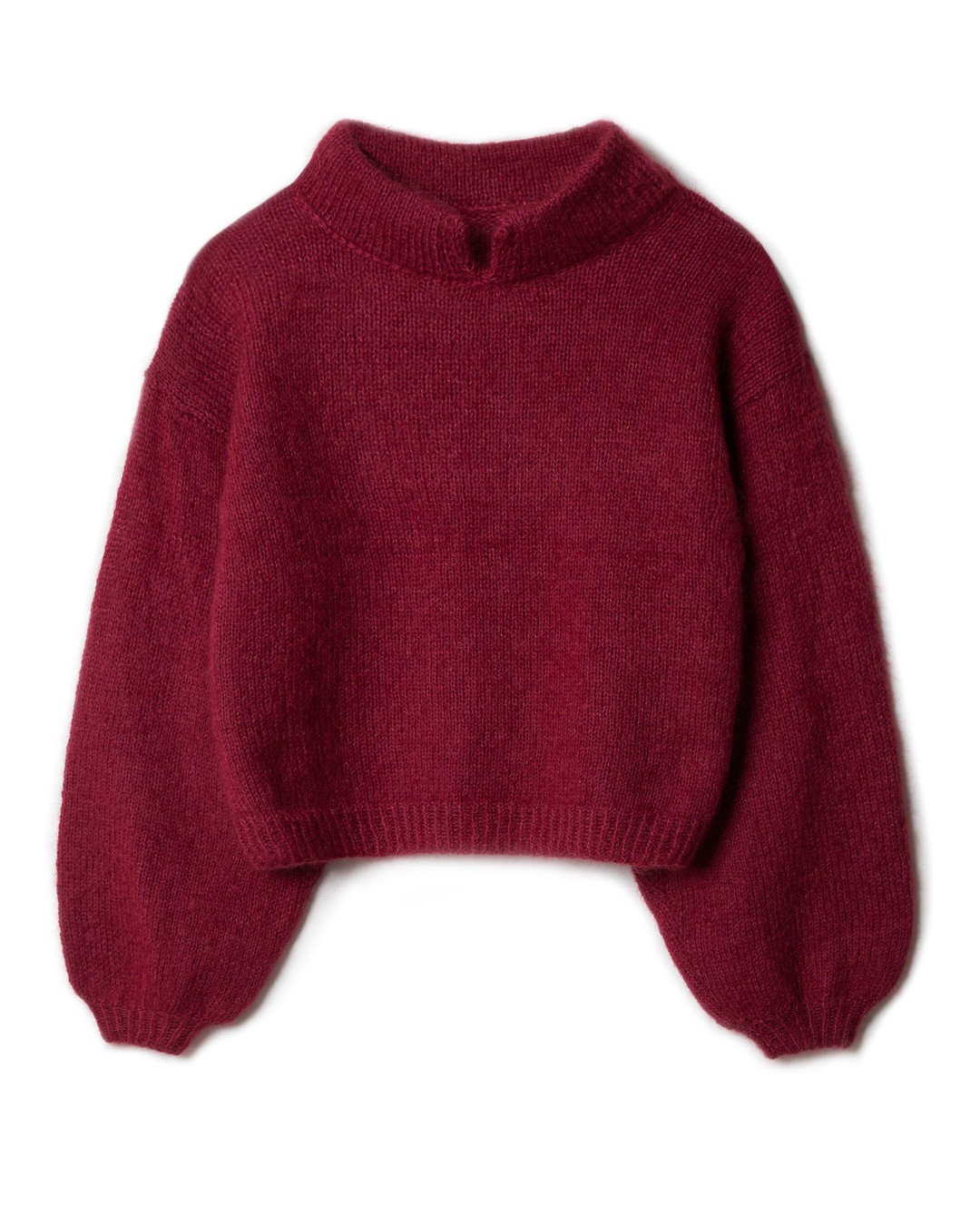 Artikelbild 3 des Artikels “Pullover Mit Doppelten Kragen aus Cool Wool Lace & Silkhair “