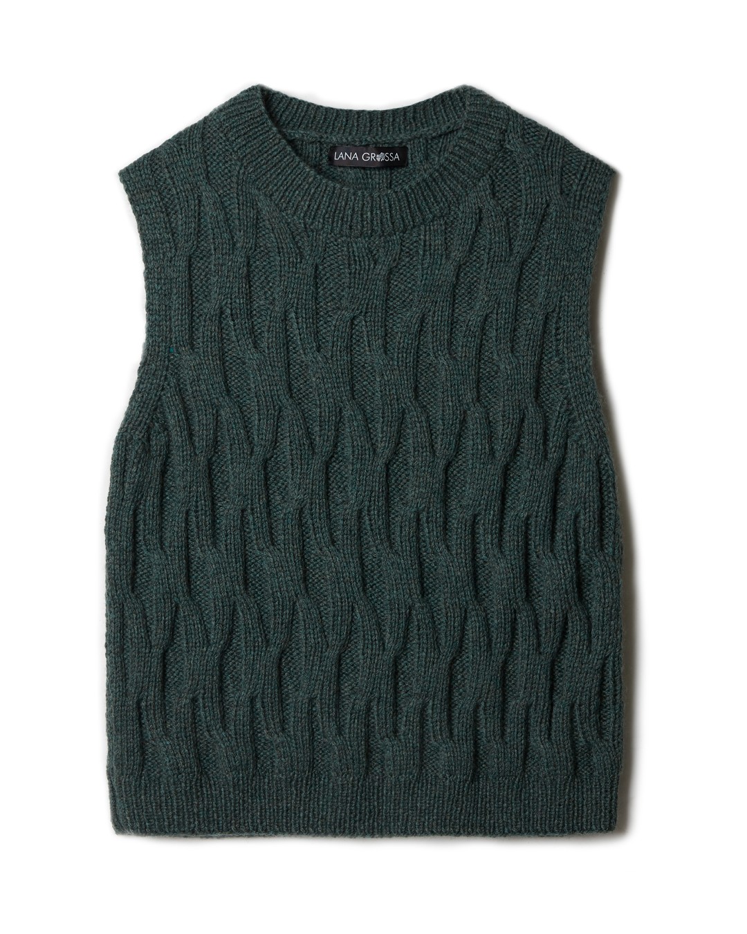Artikelbild 3 des Artikels “Slipover Im Struktur-Rippenmuster aus Cool Merino 01 - Dunkelrot | 36/38 (300g)“