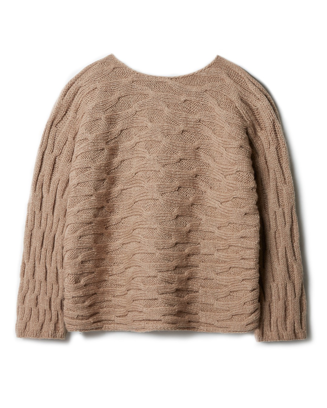 Artikelbild 3 des Artikels “Pullover Im Struktur-Rippenmuster aus Cool Merino 01 - Dunkelrot | 44 (650g)“