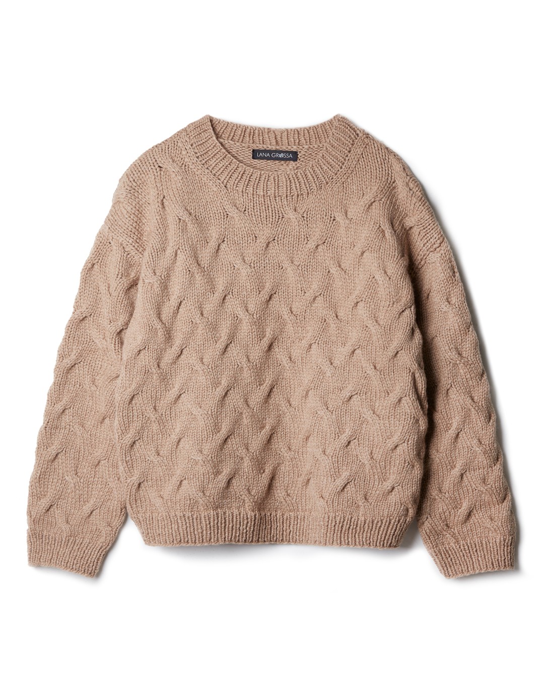 Artikelbild 3 des Artikels “Pullover Im Zopfmuster aus Cool Merino Big 239 - Saphirbau | 48 (700g)“