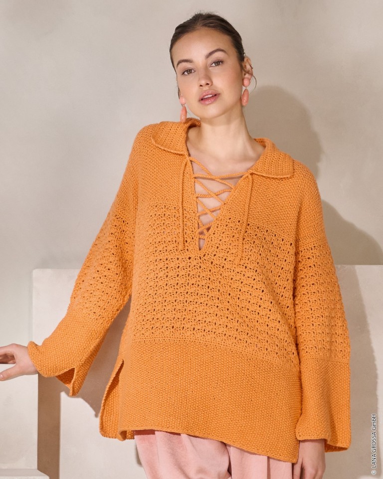 Artikelbild 3 des Artikels “Pullover Mit Bandverschluss aus Cotonella “