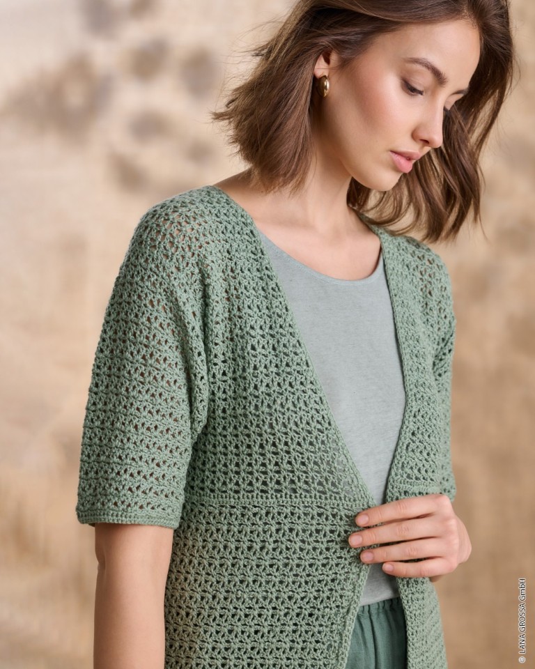 Artikelbild 3 des Artikels “Häkeljacke aus Summer Cashmere “