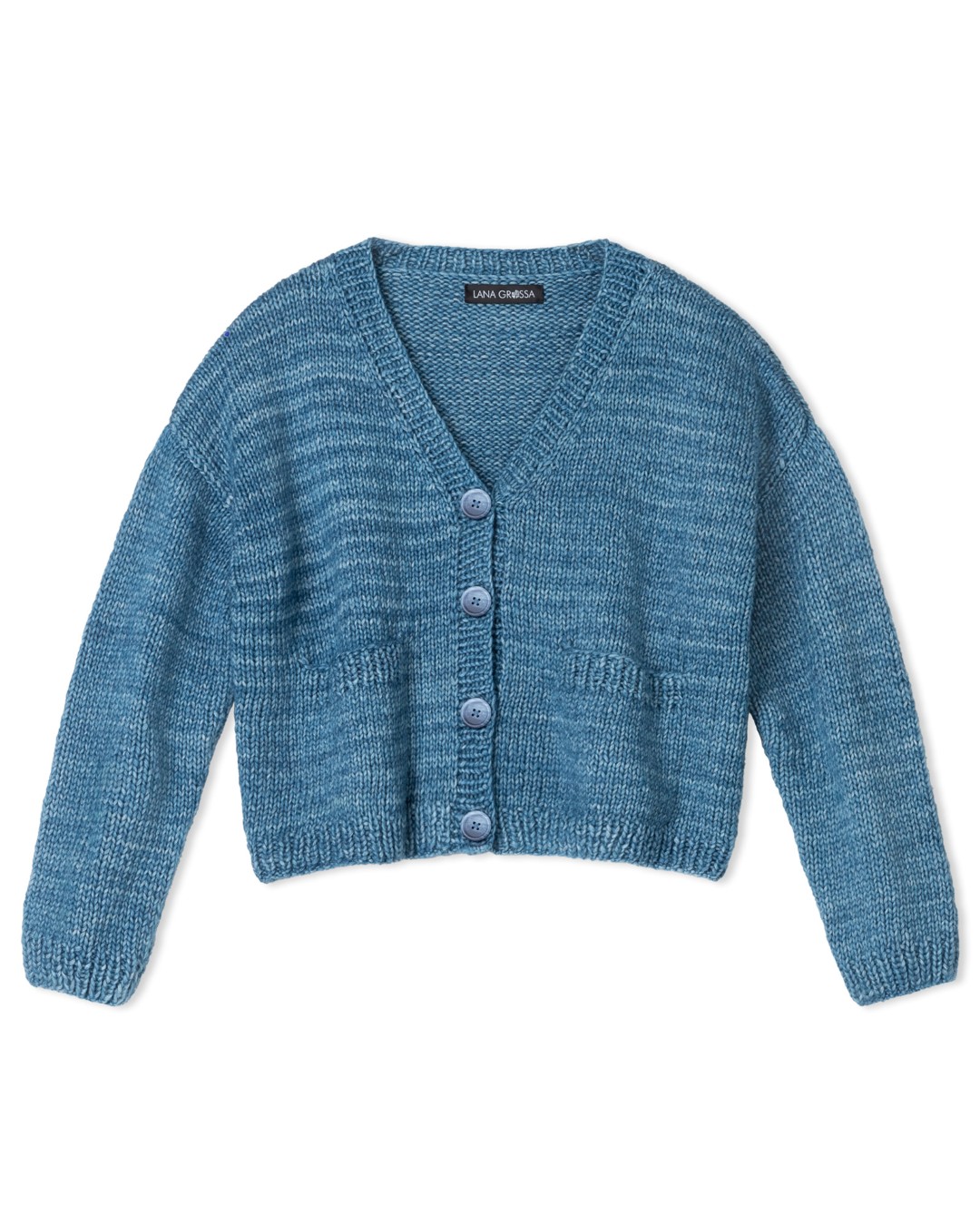 Artikelbild 3 des Artikels “Jacke Mit Eingestrickten Taschen aus Brigitte No. 2 Vintage “