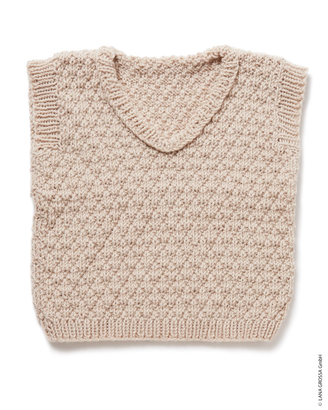 Artikelbild 3 des Artikels “Pullunder Mit Strukturmuster aus Cool Wool Big 939 - Dunkelgrün | 62/68, 74/80 (150g)“