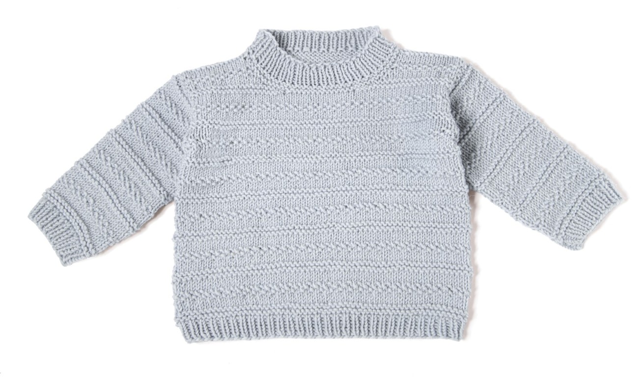 Artikelbild 3 des Artikels “Pullover Im Mustermix aus Cool Wool Big 1030 - Babyrosa | 62/68, 74/80 (150g)“