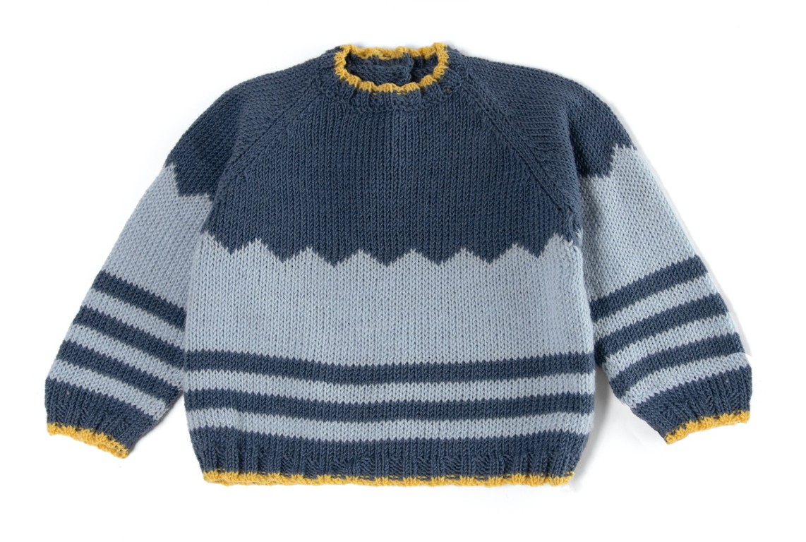 Artikelbild 3 des Artikels “Pullover Mit Jacquardstreifen aus Cool Wool Baby “