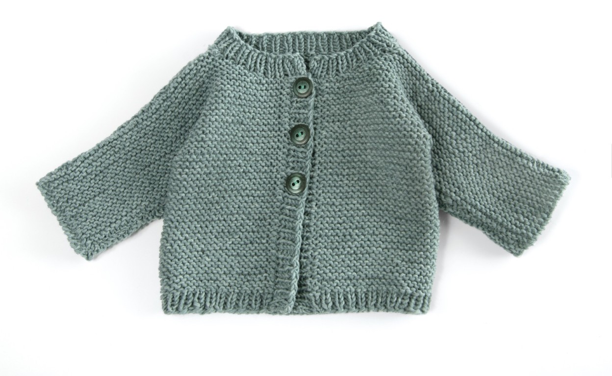 Artikelbild 3 des Artikels “Jacke Mit Zopfstreifen aus Cool Wool Big “