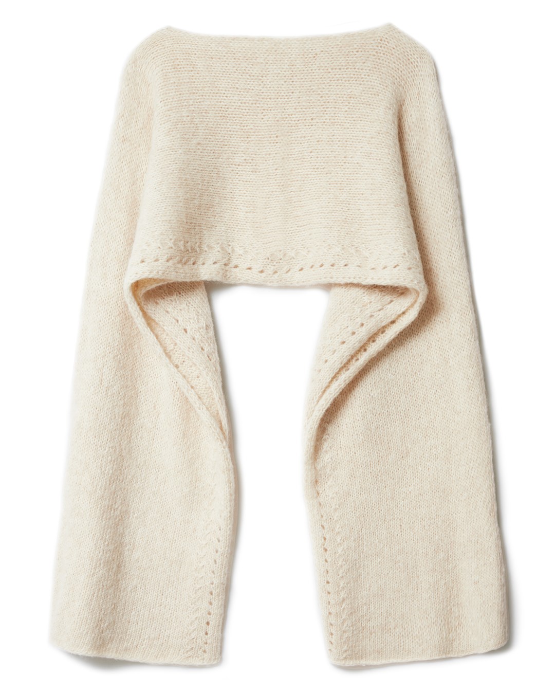 Artikelbild 3 des Artikels “Cape Mit Musterborte aus Natural Alpaca Pelo “