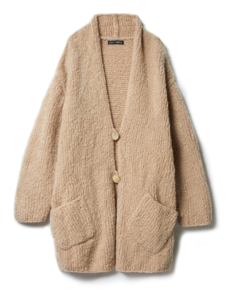 Artikelbild 3 des Artikels “Longjacke Glatt Rechts Mit Aufgesetzten Taschen aus Royal Alpaca “