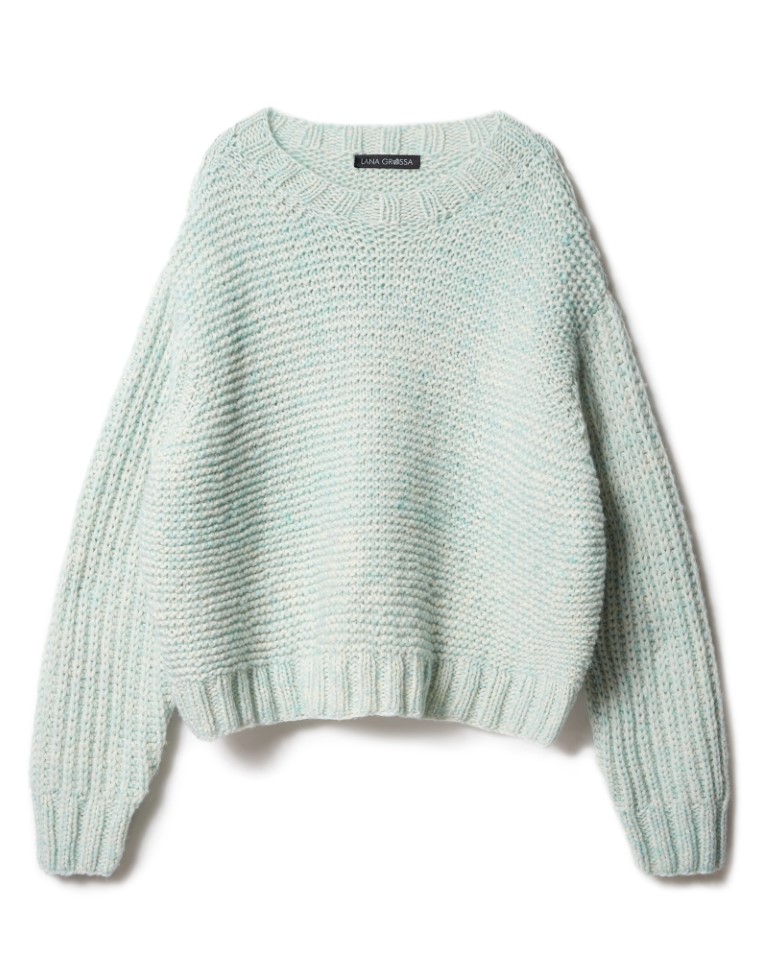Artikelbild 3 des Artikels “Kurzpullover Kraus Rechts Mit Ärmeln Im Halbpatentmuster aus Twinny “
