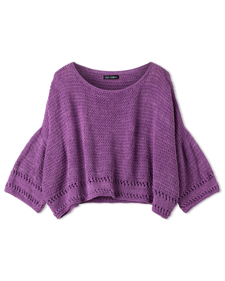 Artikelbild 3 des Artikels “Pullover Mit Fallmascheneffekt aus Cotton Silk “