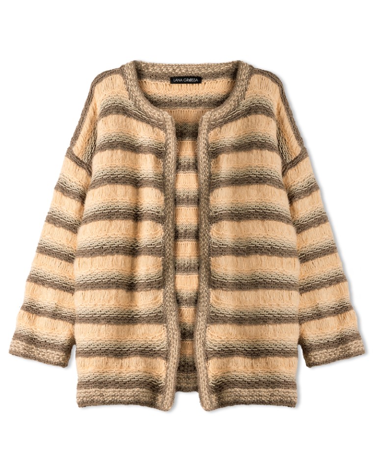 Artikelbild 3 des Artikels “Cardigan Mit Markanten Blenden aus Riccio & Promessa & Per Fortuna “