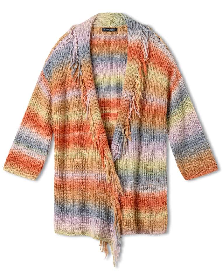 Artikelbild 3 des Artikels “Jacke Mit Schalkragen Und Fransen aus Cotonella “