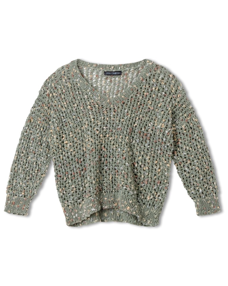 Artikelbild 3 des Artikels “Top-Down Pullover aus Popcorn “