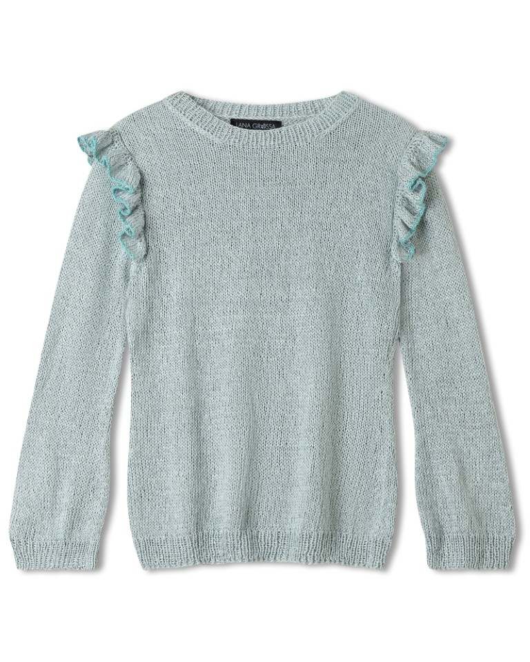 Artikelbild 3 des Artikels “Pullover Mit Rüschen aus Tencellino & Filo Paillettes “