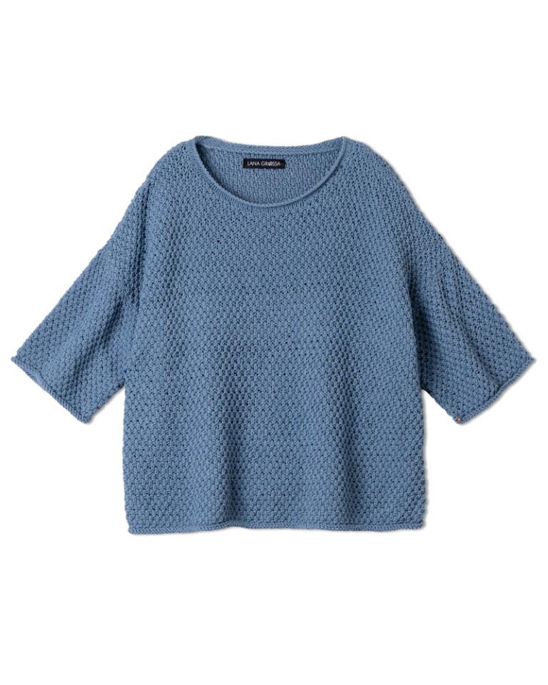 Artikelbild 3 des Artikels “Pullover Mit Rollrand aus Gioia 05 - Mamorweiß | 40/42 (500g)“