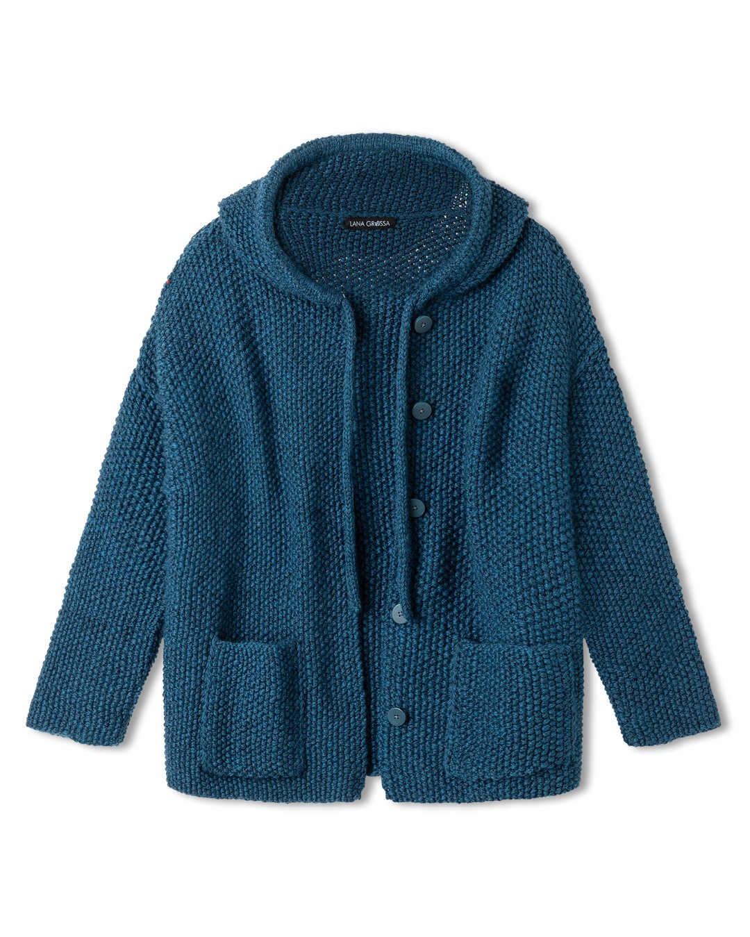 Artikelbild 3 des Artikels “Jacke Mit Kapuze aus Cool Merino Big 212 - Dunkelrot | 128/134 (650g)“