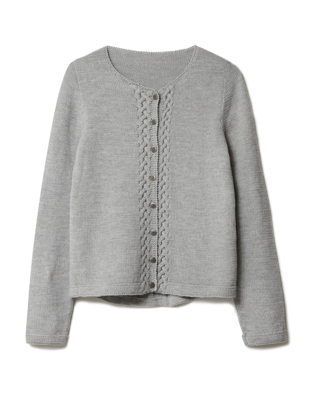 Artikelbild 3 des Artikels “Jacke Mit Zopfblende aus Cool Wool 471 - Linde | 44 (550g)“