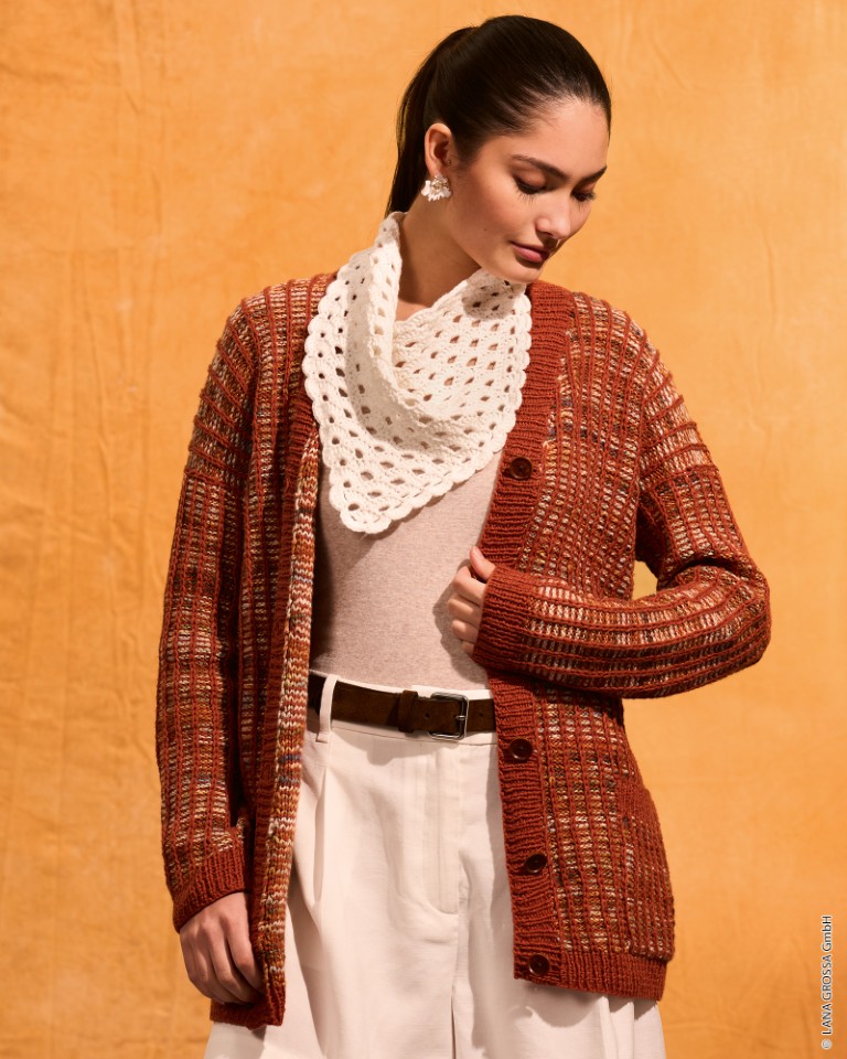 Artikelbild 3 des Artikels “Jacke Im Rippenmuster aus Cotonella und Cotonella Multi “